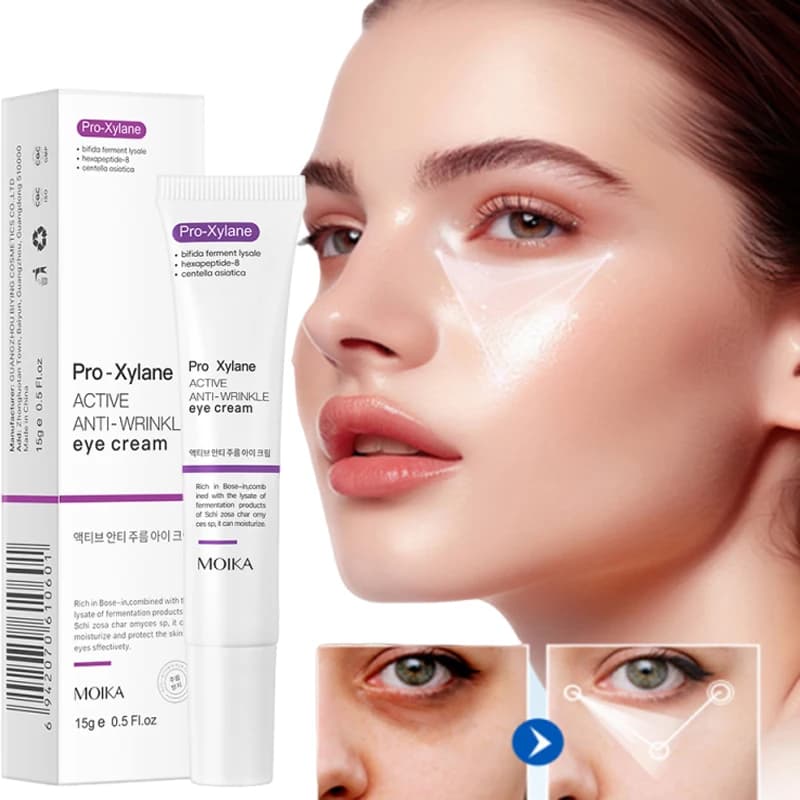 Instant Eye Bag Removal Cream Collagen Anti-Wrinkle Fade Fine Lines Firming Skin Anti Dark Circle Puffiness Brighten Eye Care