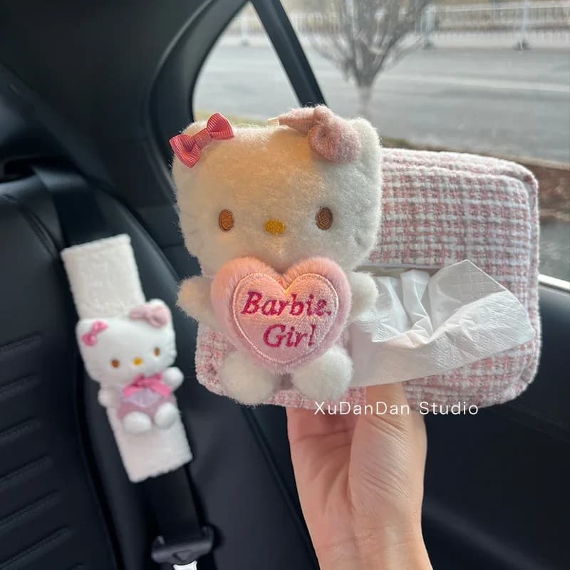 Car Fazzoletti holder, Box for Back and Arm, Organizer for Cars, Covers Safety Belt, Spalle Protection