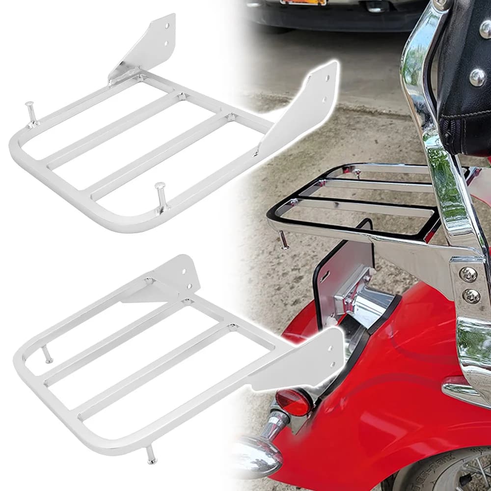 Portapacchi moto Chrome Sissy Bar per Suzuki Intruder volausia VL800 2001-2011 Boulevard M510 2005-2009 C50 05-11