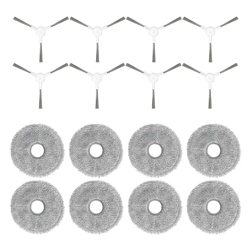Accessori ABGH-Fit per Xiaomi Robot Vacuum S10+ Plus B105 / S20+ Plus: Spazzola Laterale e Panno per la Pulizia
