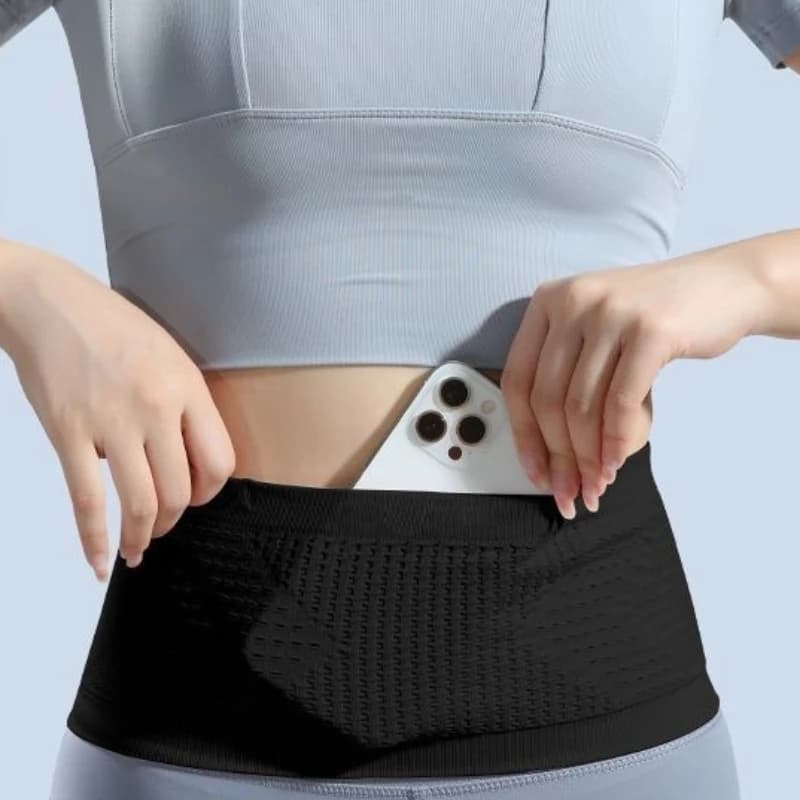 Marsupio da Corsa Invisibile Senza Cuciture, Borsa da Palestra Leggera, Porta Cellulare Invisibile, Borsa Elastica Portatile per Corsa e Ciclismo