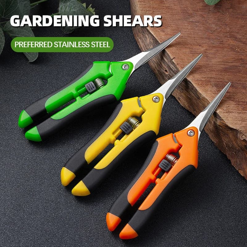 7 Inch AIRAJ scissors for pruning plants Bonsai pot domestic pruning gardeners saves effort tools to cut fruit and collect weeds