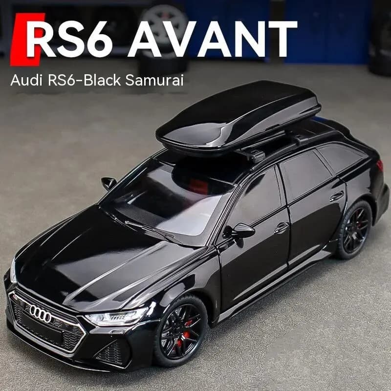 1/32 Audi RS6 Modello di auto giocattolo con porte sonore e luci aperte in lega pressofusa Modello di collezione di veicoli Giocattolo per ragazzo Regalo di festival per adulti