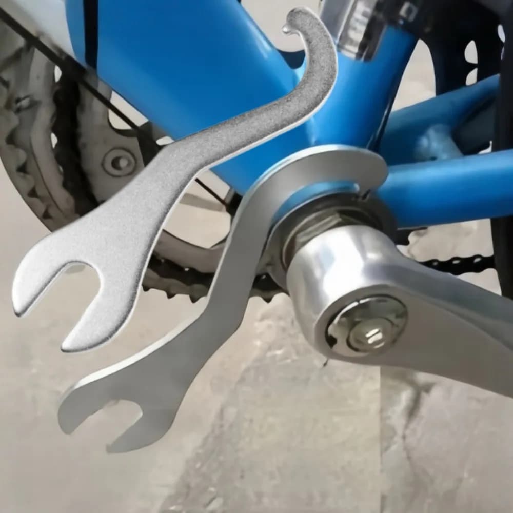 Chiave Multifunzione in Metallo per Biciclette, Strumento per Rimozione Anelli di Bloccaggio, Riparazione del Supporto Inferiore, Accessori per Riparazione Biciclette