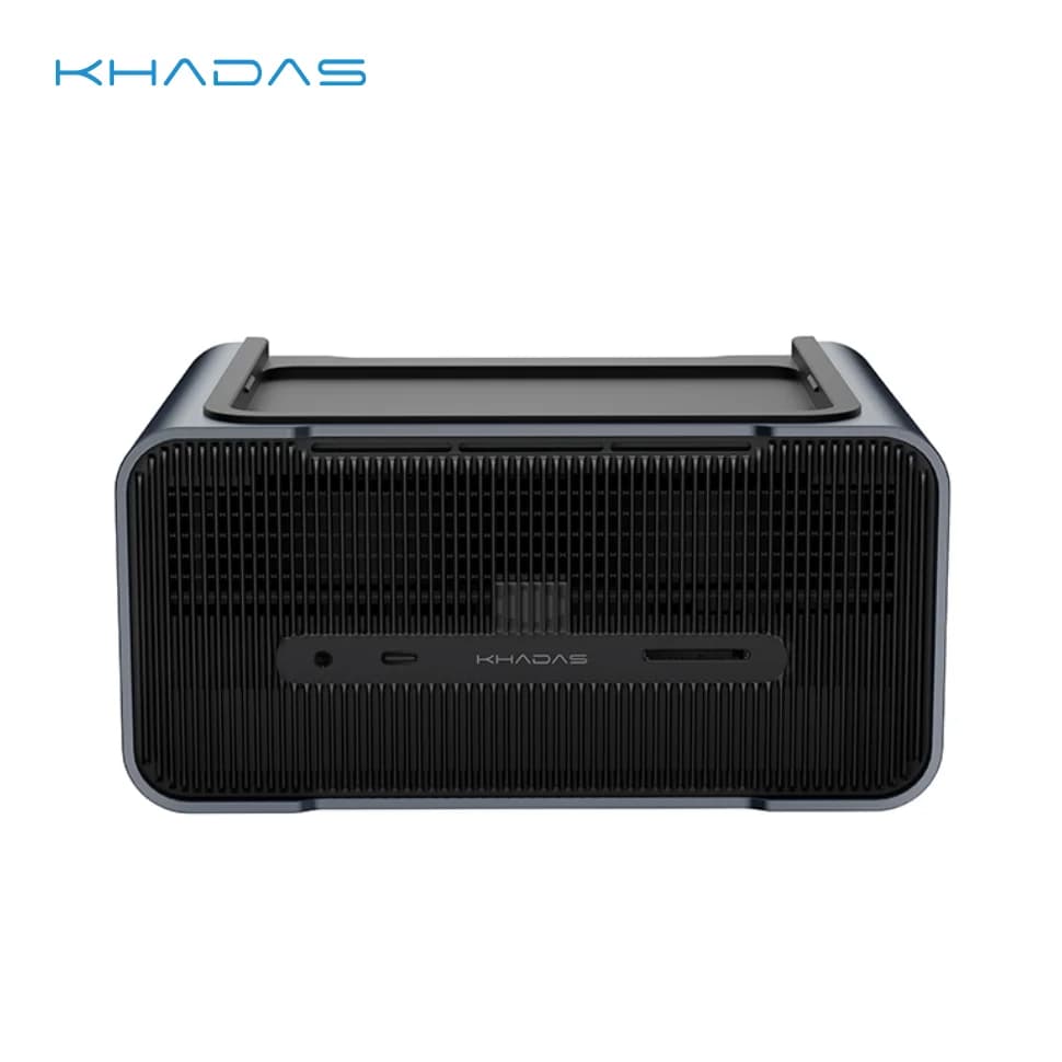 Khadas Mind Graphics 2 Geforce RTX 5060 Ti eGPU, Docking Station per Scheda Grafica Esterna GDDR7, USB/2.5 Gbps/Caricatore PD/Microfono/8K DP