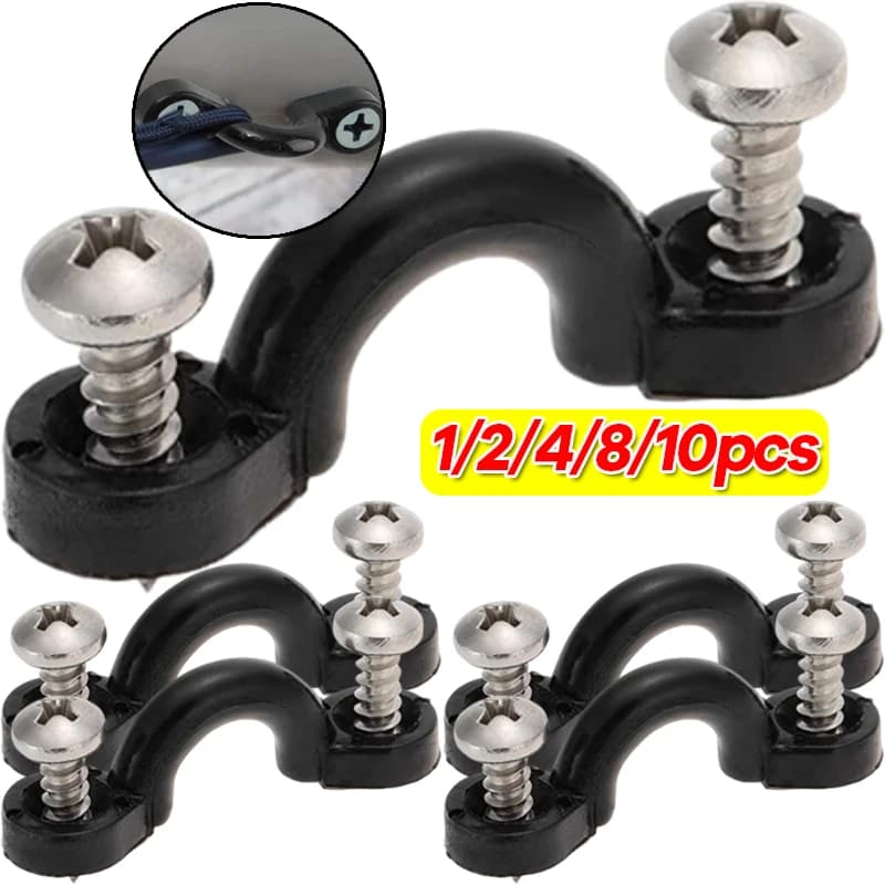 Gonfiabile Barca Pesca Strumenti di Canottaggio Kayak Occhio Fisso Kit Sport Acquatici Surf Deck Rigging Kit Corda Elastica Accessori 1-10 pezzi