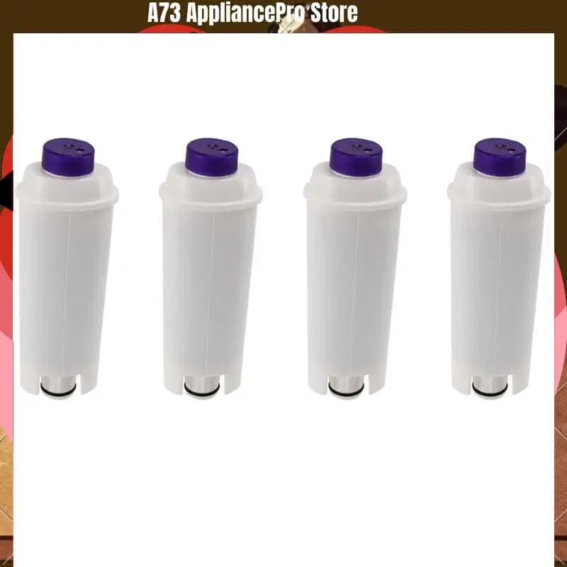 4X coffee machine water filter for Delonghi DLSC002 filter cartridge compatible with ECAM, ETAM, EC680, EC800-A73Z