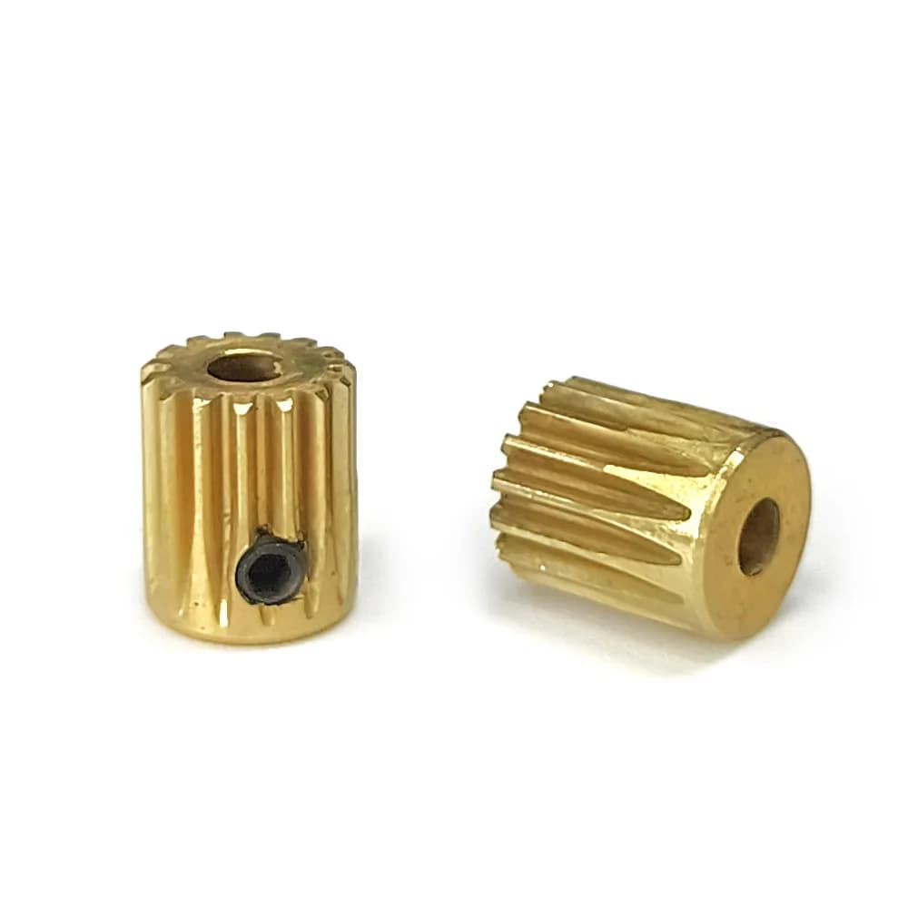 2 pezzi CopterX CX450 RC 3mm 15T Ingranaggio motore per CX450 COPTER BLACK ANGEL tuta elicottero albero motore 3 mm