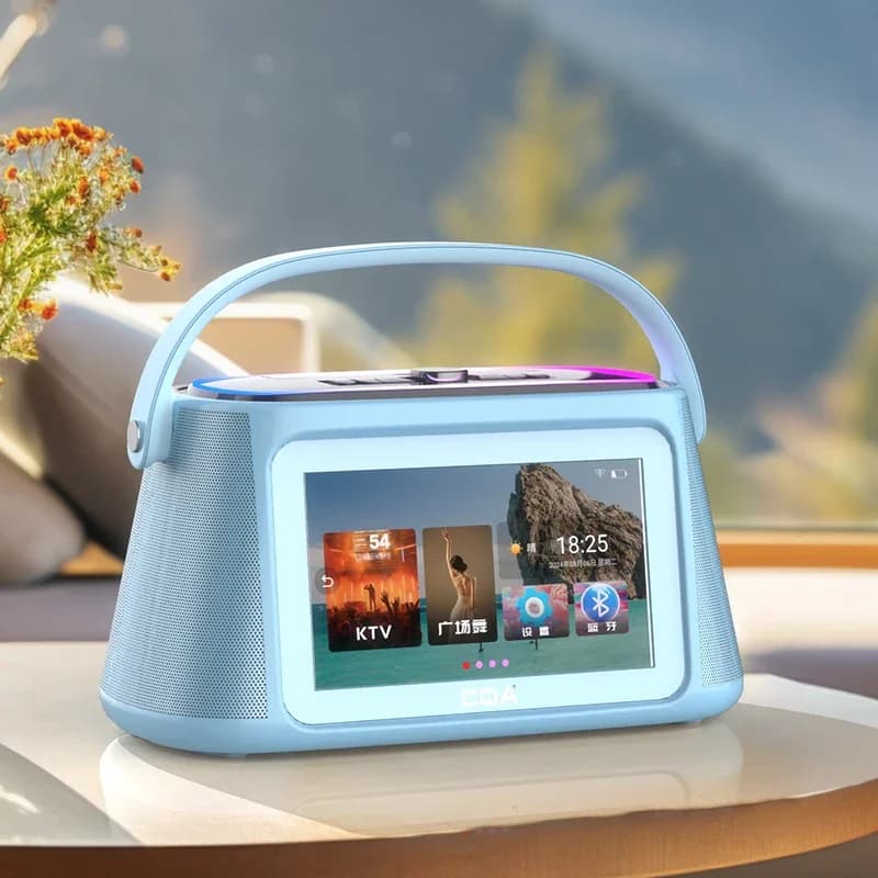 NUOVO DESIGN P10 Boombox con Schermo, Altoparlante 2*40W, Macchina per Karaoke ad Alta Potenza con Schermo Intelligente da 10,1 Pollici, Versione Android 13.0