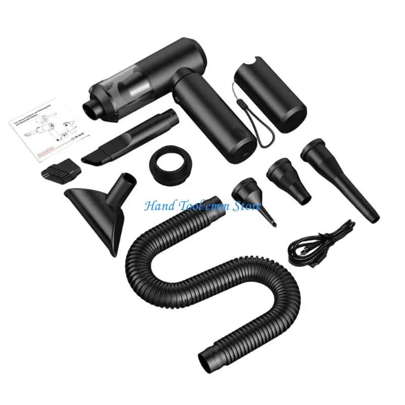 H37F Portable Rechargeable Air Duster Two Motor 120W For Computer Keyboards Sofa With 6000mAh Removable PowerBanks
