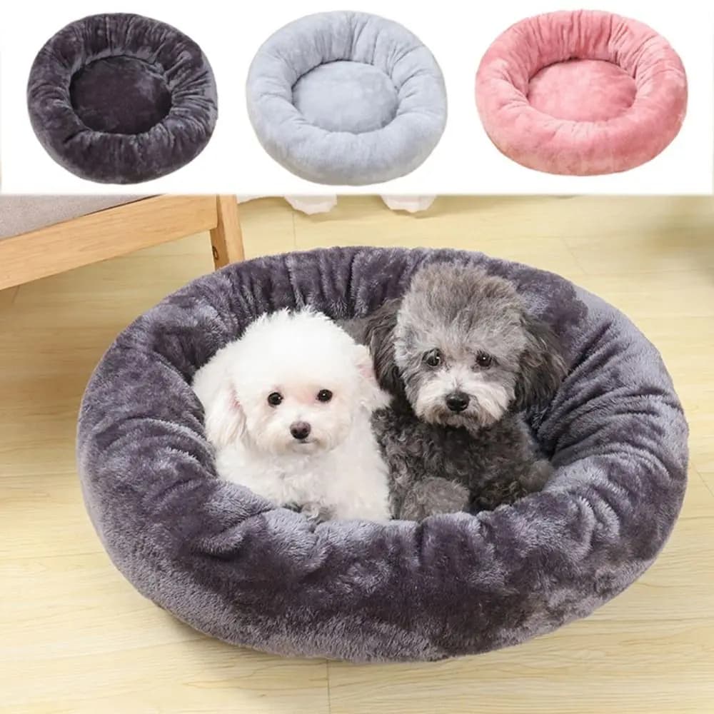 Letto per animali domestici Comodo ciambella rotonda per cani Cuccia morbida lavabile per cani e gatti Letto caldo per gattini per cuccioli