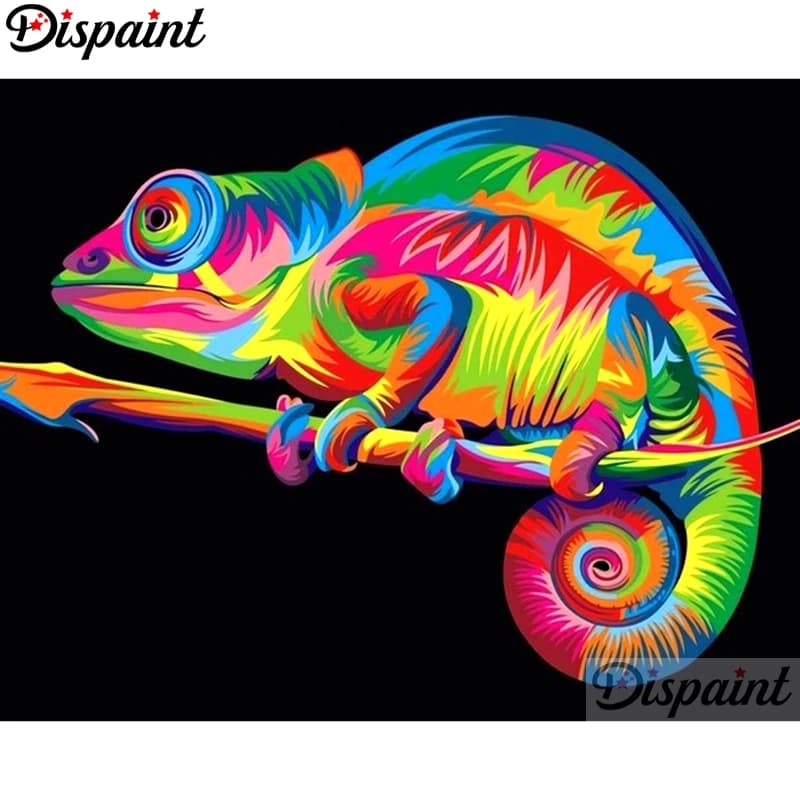 Dispaint Pieno Quadrato/Rotondo Trapano 5D Pittura Diamante FAI DA TE "Rana Colorata" Ricamo Punto Croce 3D Decorazioni Per La Casa A10576