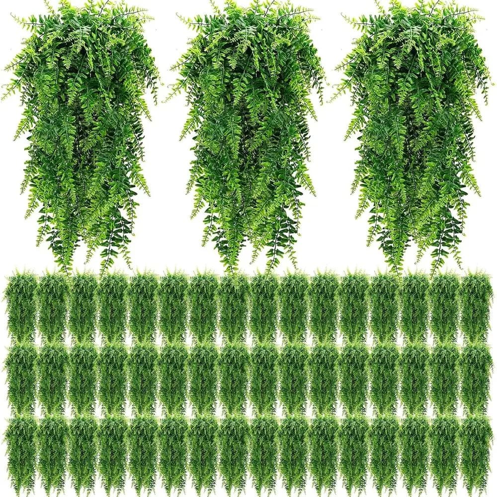 Set of 96 Artificial Plants 32 Inch Pendants for Internal and External Use, Ideal for Decorations of Rooms, Gardens and Weddings
