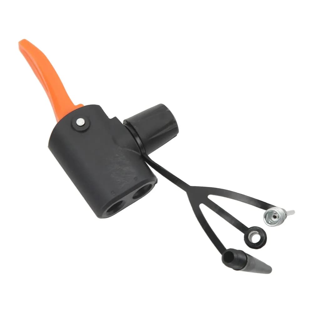 Lightweight Bike Air Nozzle Versatile Function Portable Bike Pump Nozzle Easy Installation with 3 Air Nozzle Adapters