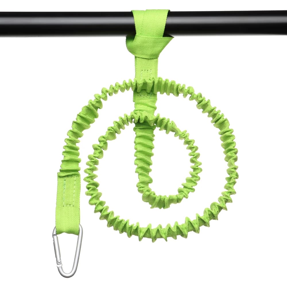 Guinzaglio per pagaia Canna da kayak Cordino per tavola da surf Guinzaglio per caviglia Moschettone di sicurezza Elastico regolabile Paddle Board Corda Porta canna da pesca