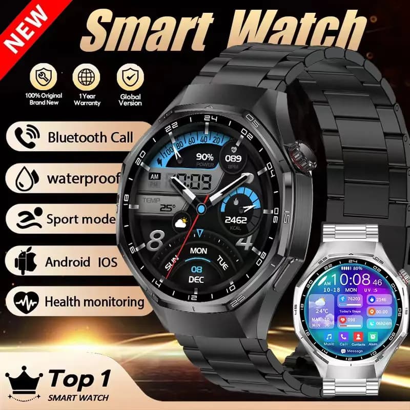 New BT Call Health Monitoring 1.50 inch 360*360 AMOLED HD Screen Watch 6 Max G T6 GPS Smartwatch Track Men Sports Smartwatch