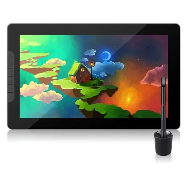 Tavoletta da disegno da 13,3 pollici con schermo digitale, tablet con display 1080p ad alta definizione e penna da disegno