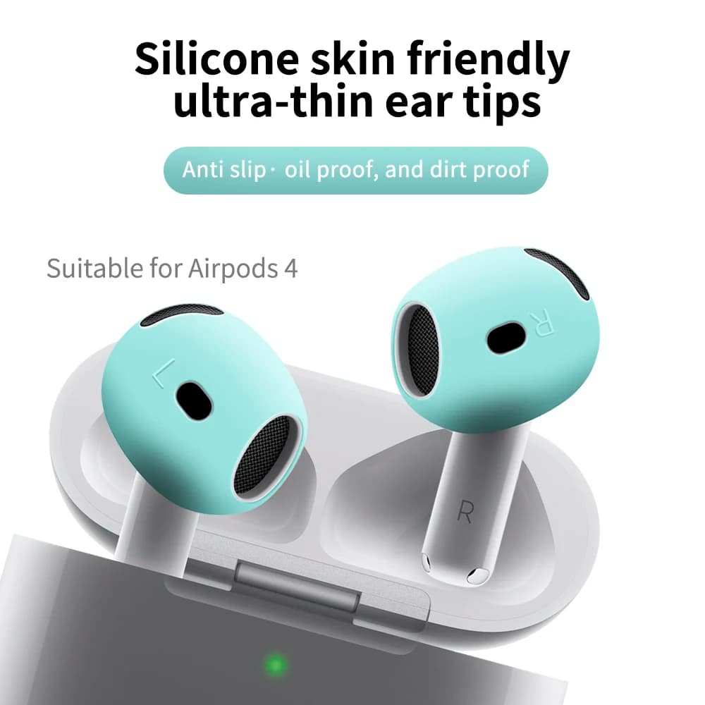 Nuova copertura per AirPods 4 4th Custodia protettiva in silicone Coperture in pelle Cuscinetti per Apple AirPods 4 Generation Consigli di copertura Accessori