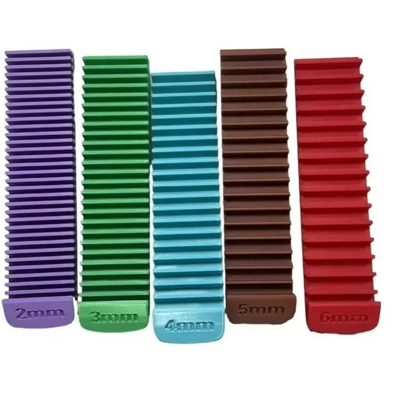 ABRU-Polymer Clay Guides Stackable Rolling Pin Rings Reusable Non Stick Polymer Clay Rolling Tools 3D Printed Enclosed Track