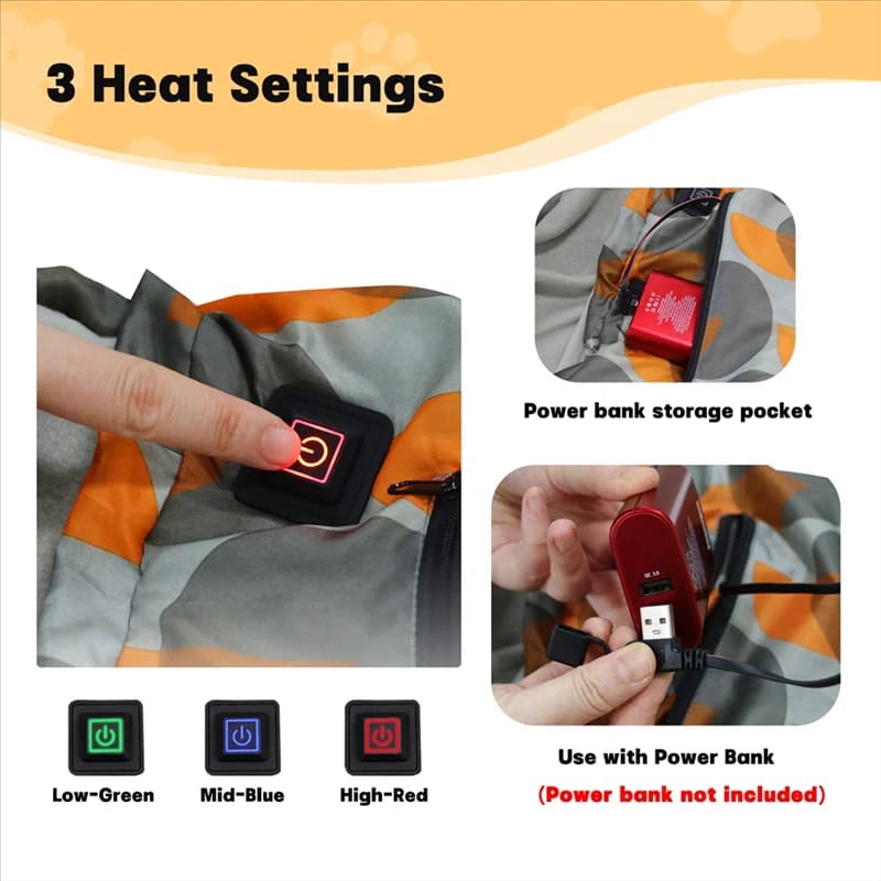 AK25-Autumn and winter Warm sleeping bag for pets Pet sleeping bag for pets with adjustable temperature heating Footwear