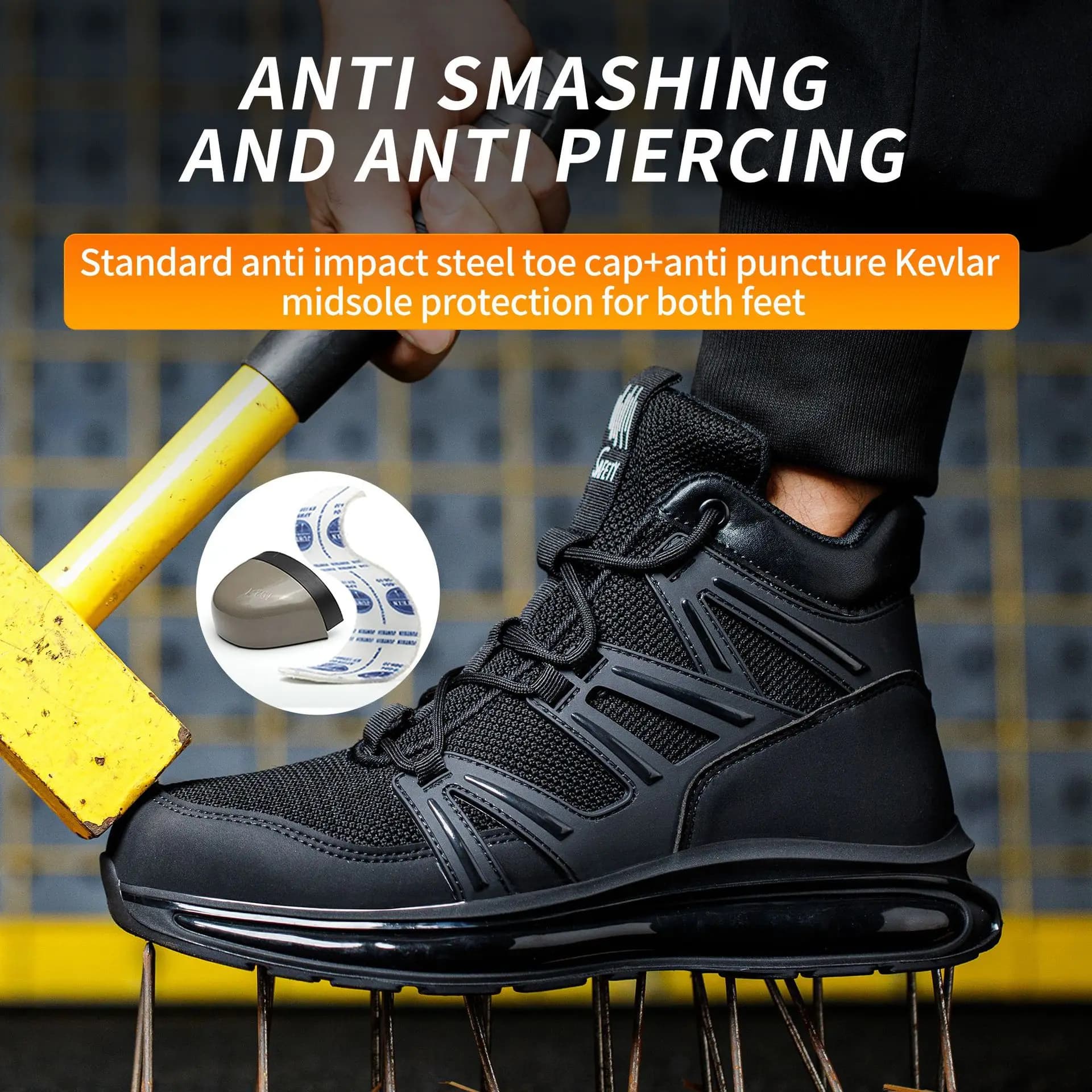 Men's Anti-slip Shoes 2026 New Fashion 37-50, Anti-slip, Indestructible, Protective Workwear