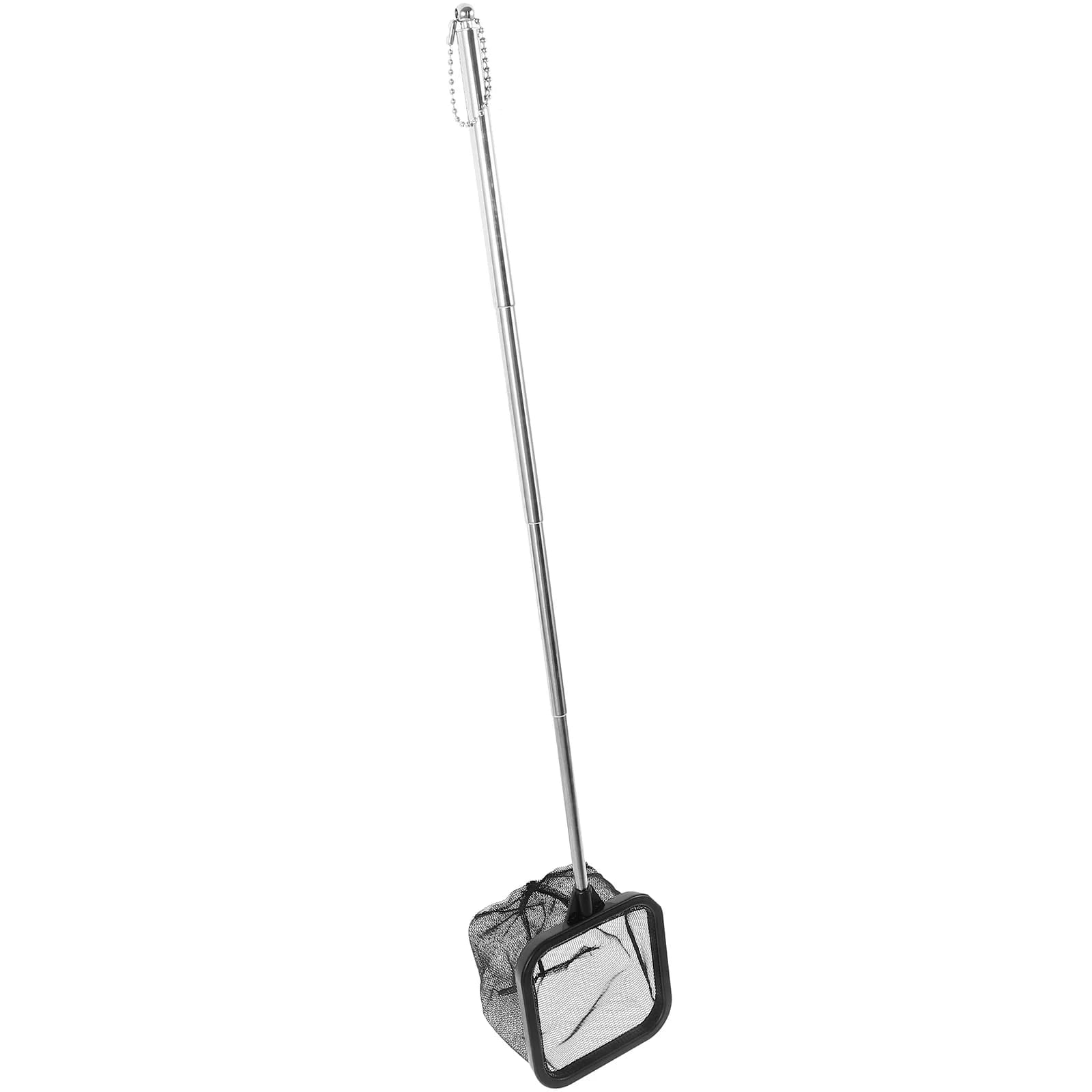 Rete da pesca portatile con manico telescopico regolabile per rete da pesca in acciaio inossidabile per forniture per la pesca in kayak sul lago