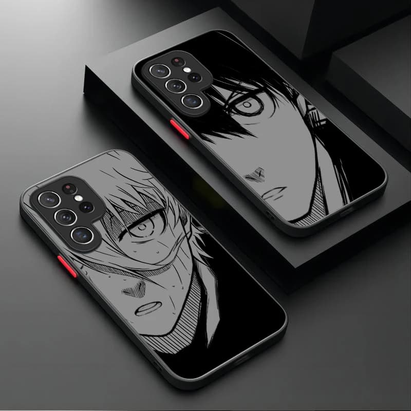 Hot Anime Blue Lock Isagi Nagi Case For Samsung Galaxy S25 S23 S24 Ultra S22 S21 Plus FE A56 A36 A26 A16 A06 A15 A25 A35 A55 5G
