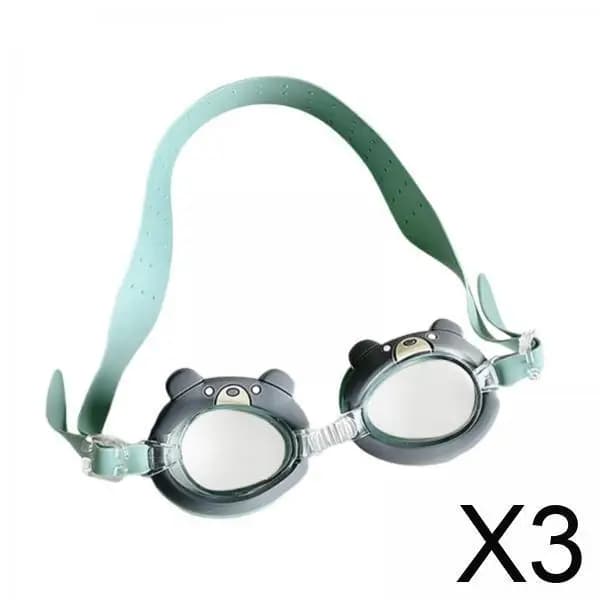 3xChildren Swimwear Clear Vision Glasses Professional Swimwear for Cartoon Bears