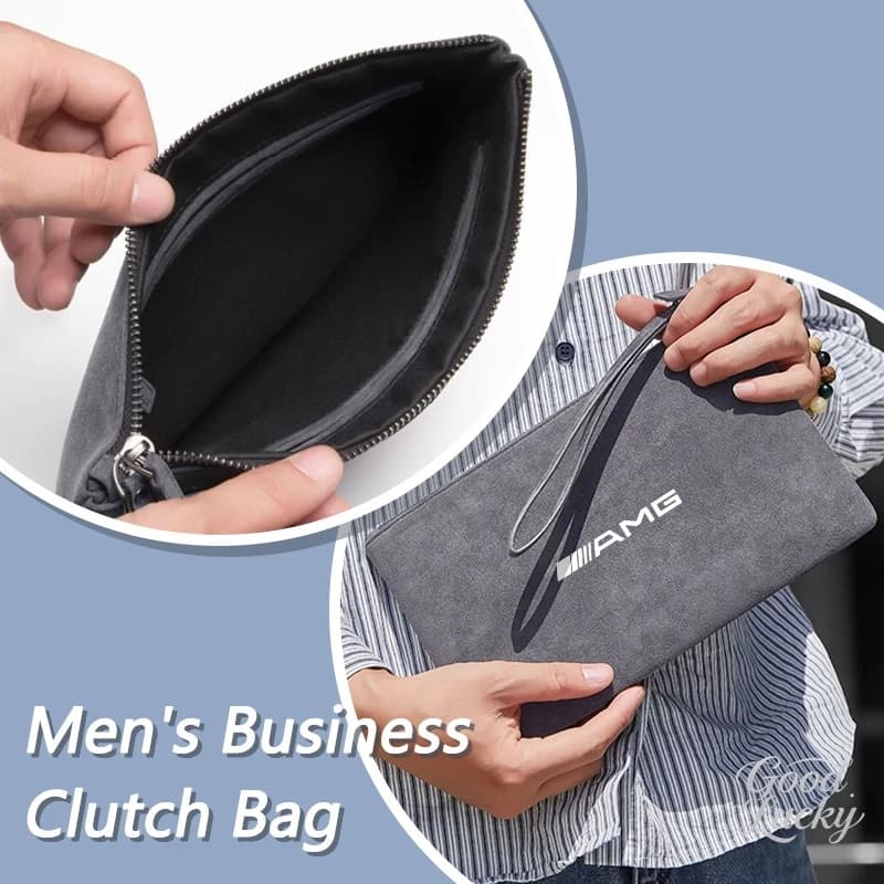 Car LOGO Portable Canvas Wallet ID Card Documents Bags Coin Purs For Mercedes Benz W211 W203 W204 W210 W124 AMG W202 W212 W222