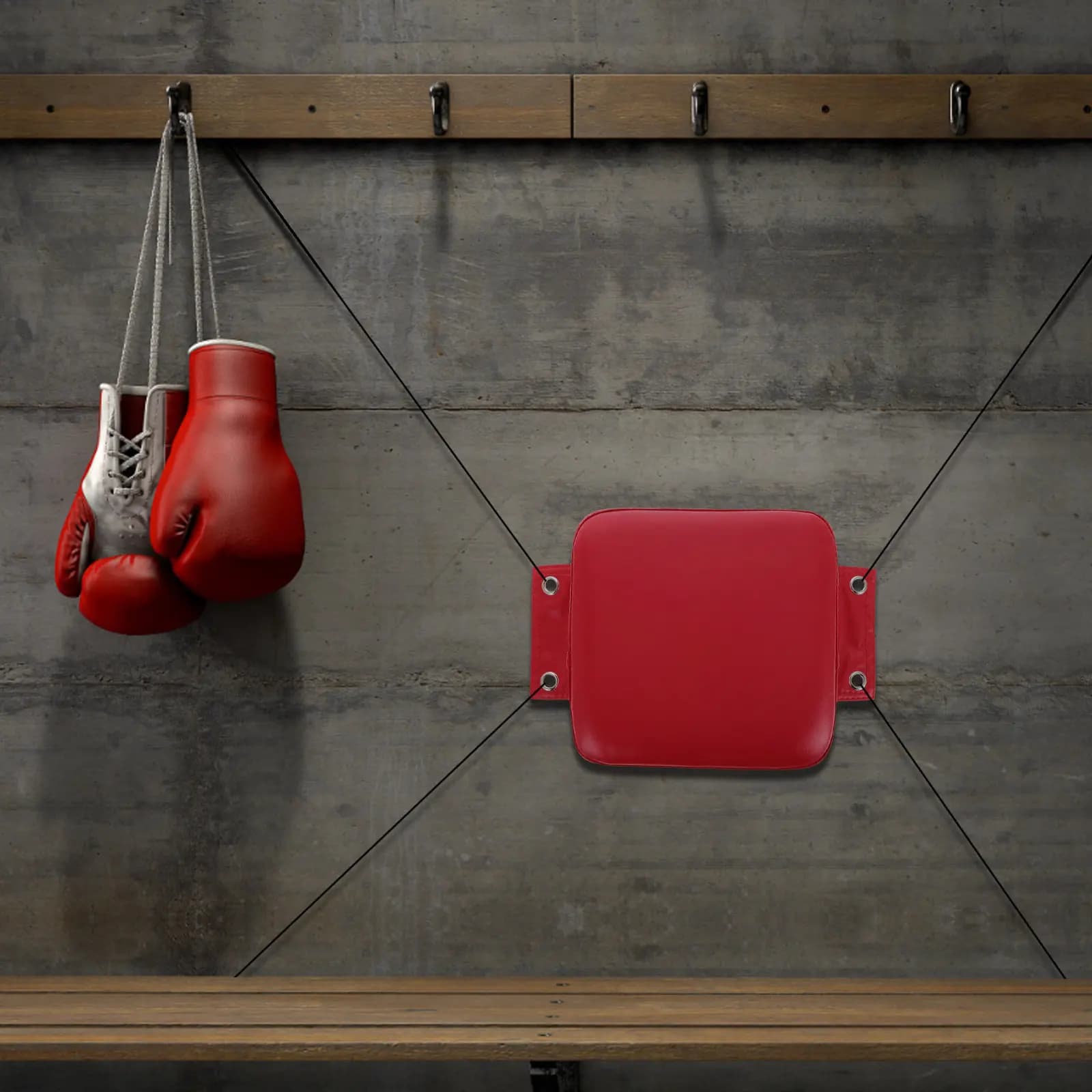 Boxing Wall Target Punch Pad PU Wall Bag Adjustable Height Fitness Punching Pad Training Focus for Fighters Boxing Equipment