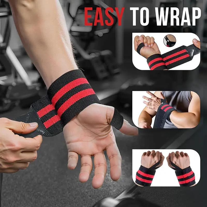Fasce Elastiche per Polsi, Supporto per Sollevamento Pesi, Fascia Sportiva a Pressione, Supporto per Polso, Attrezzatura da Palestra