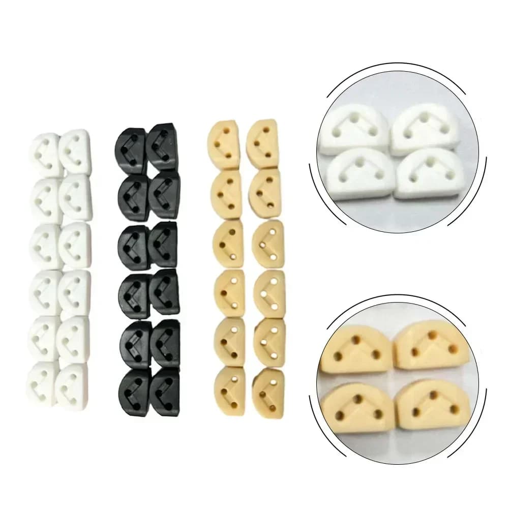 Guida per corde di fermo per corde per chitarra classica da 12 pezzi per parti di chitarra/ukulele Accessori per strumenti a corda