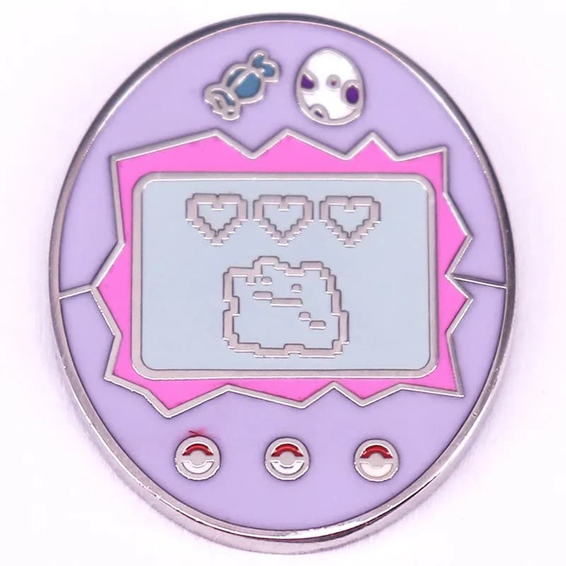 Simpatico elfo Tamagootchi smalto spilla console di gioco distintivo spilla fan art flair aggiunta