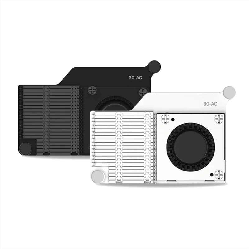 FUFU Per Raspberry Pi 5 Argon 30Mm Dispositivo di raffreddamento attivo Ventola PWM Raffreddamento passivo Alette in alluminio Radiatore Dissipazione efficiente del calore A