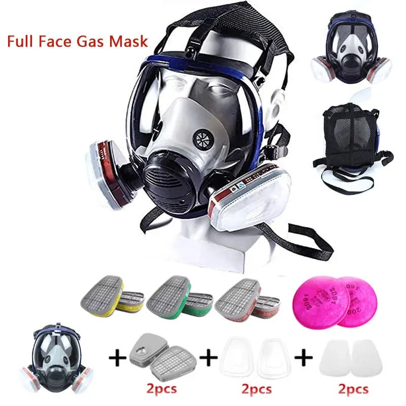 Filtro antiappannamento per maschera antigas a pieno facciale ampiamente utilizzato per la protezione chimica dell'antiparassitario della polvere dell'acido Spary della vernice a Gas organico