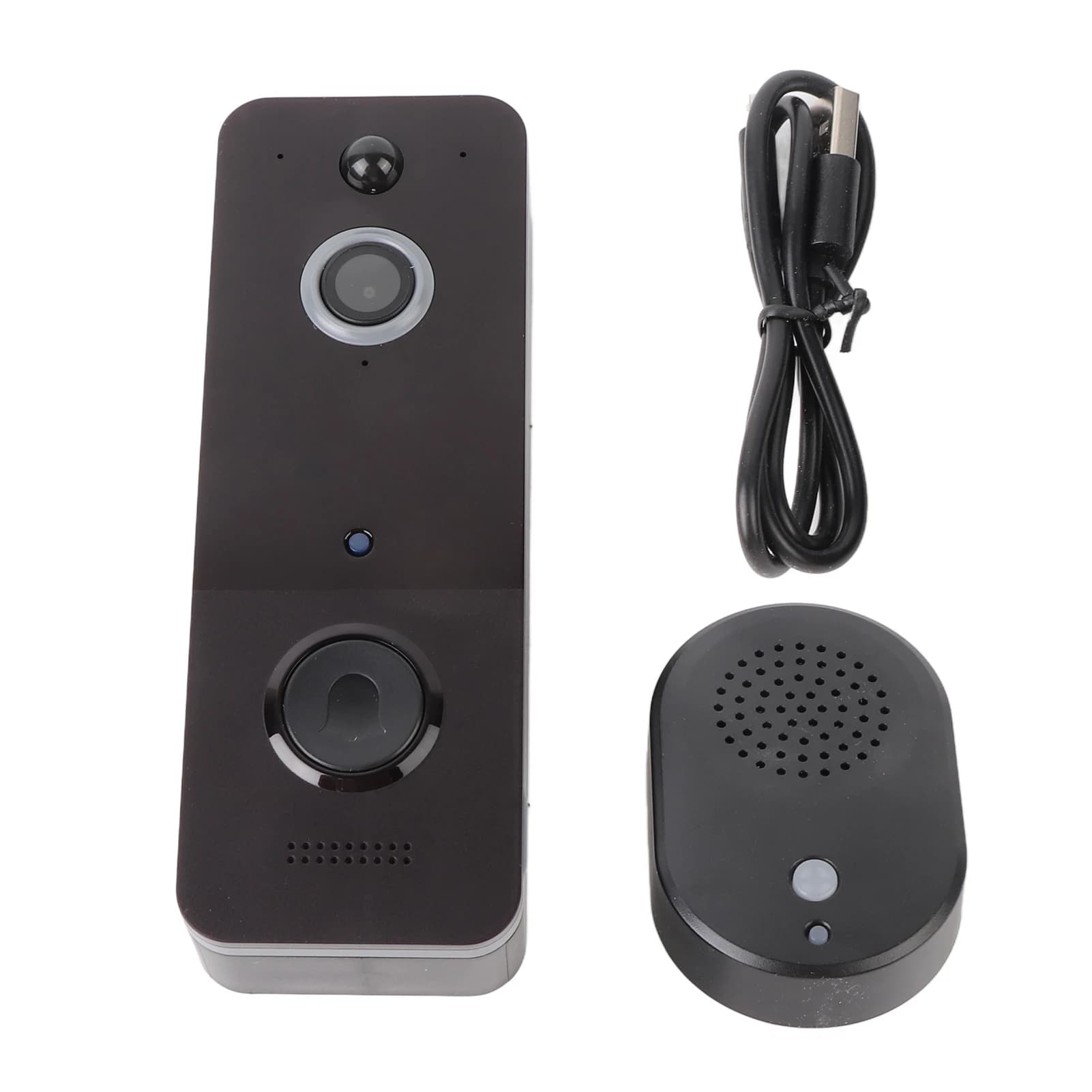 Campanello WiFi con Telecamera Wireless e Campanello Interno, Resistente all'Acqua IP65, Video HD 1080p, Comunicazione Bidirezionale, Funzioni Smart