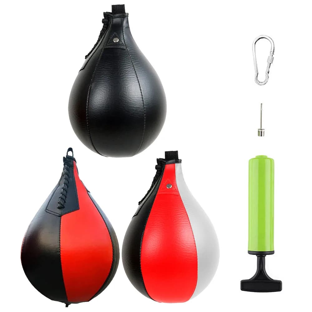 Sports Reaction Training Boxing Speed Ball PU Inflatable Punching Fighting Bag