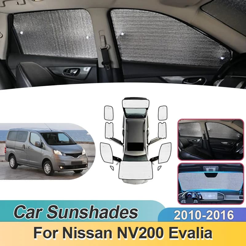 Parasole per Nissan NV200 Evalia Vanette 2010 2011-2016, Copertura Completa per Parabrezza, Oscurante Anti-UV, Accessori Auto