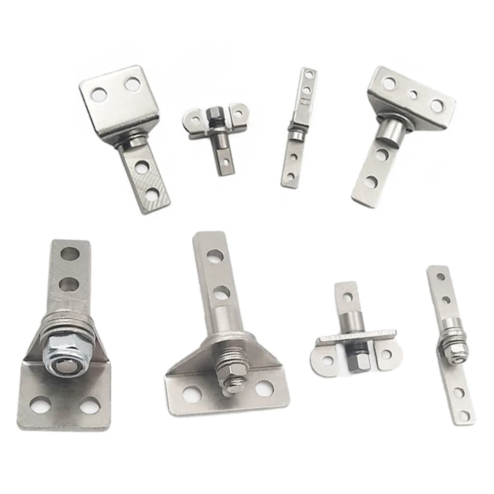 Arbitrary stop damping hinge L-shaped torque shaft 360 degree damper stop hinge