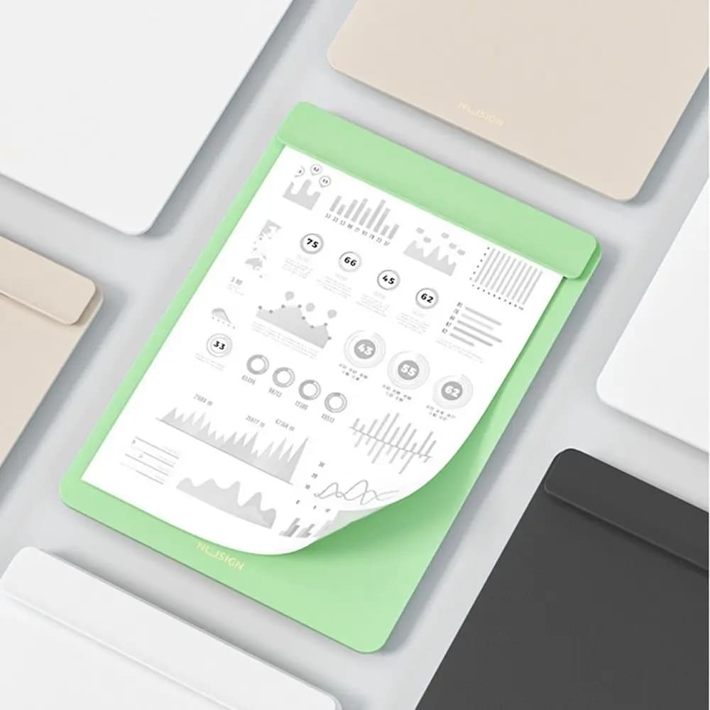 Gestore della cartella di carta per appunti Lavagna per firma Disegno Scrittura Addensare Cartella di file A4 Morsetto per foglio di scrittura Durevole