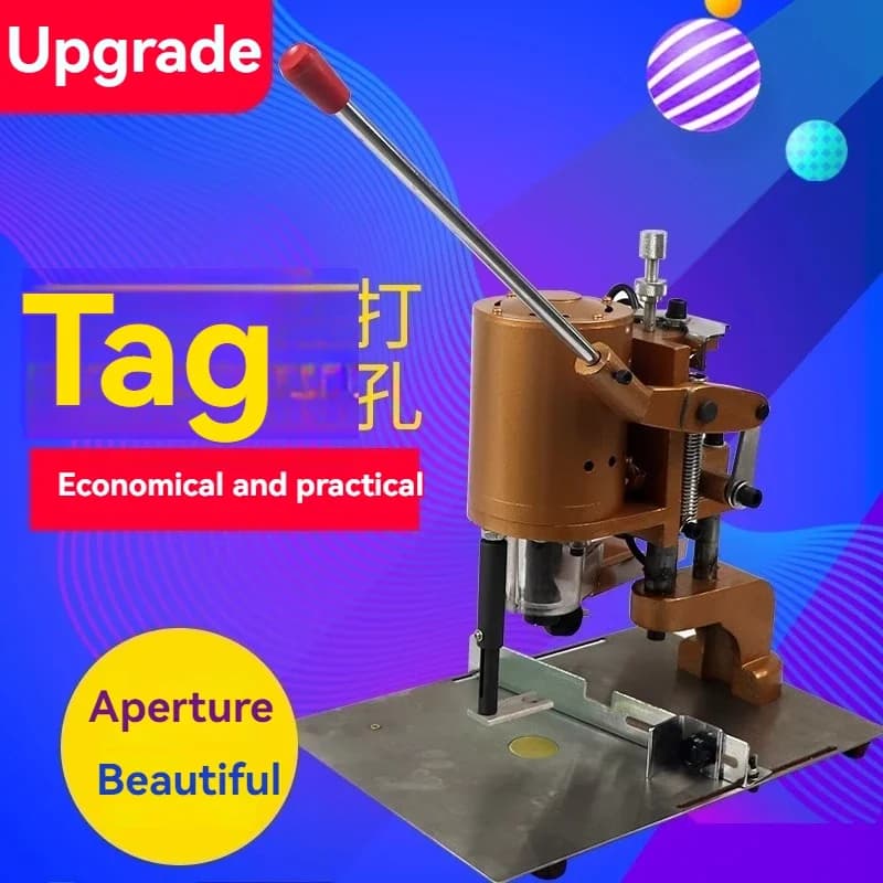 Portable Paper Bag Drilling Machine, Label Punching Machine, Heavy Duty Leather Drilling Machine