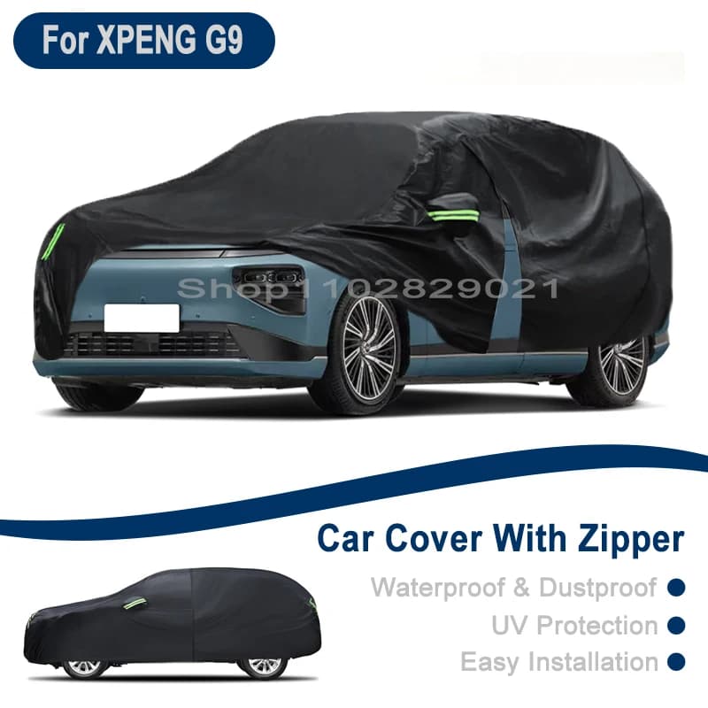 Copertura Completa per Auto XPENG G9 - Telo Protettivo Universale per Esterni con Cerniera Laterale, Impermeabile e Antipolvere