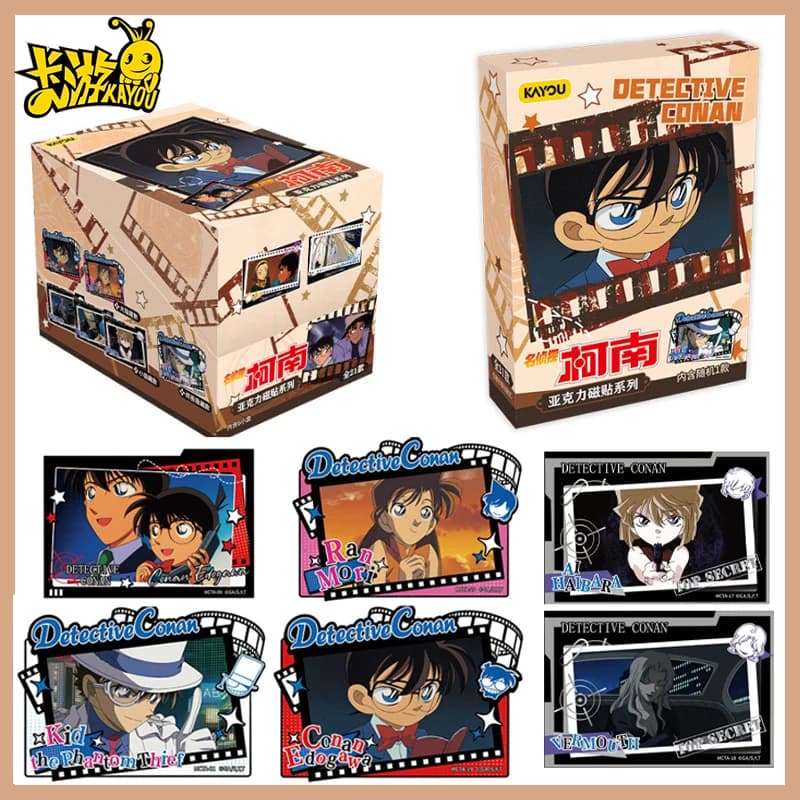 Hot New Kayou Detective Conan Magnetic Acrylic Sticker Home Decoration Fridge Magnet Anime Cartoon Exquisite Gift Toy