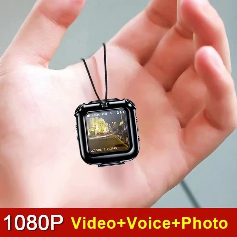 V9 Mini Clip Camera 1080P Cam Portable Dispaly Screen Audio Video Voice Photo Recorder Camera with Smart Loop Recorder