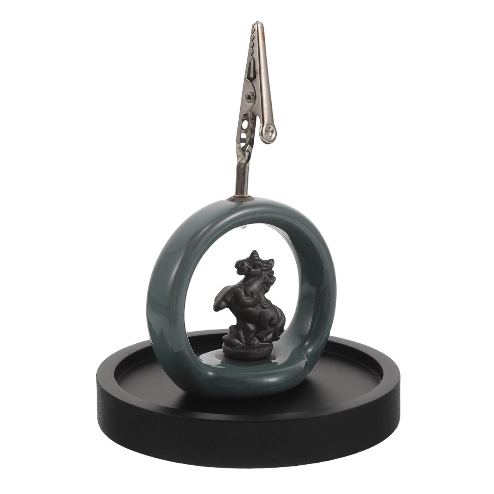 Ceramic Incense Burner Horse Design Stick Holder Tray Desktop Aromatherapy Decor Incense Holder Ornament Aromatherapy Burner
