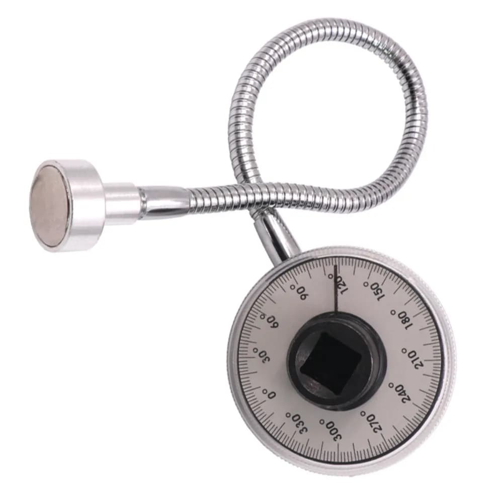 Goniometro di coppia da 1/2" di alta qualità: misuratore di angolo del quadrante con puntatore e misuratore di angolo di coppia per la misurazione della coppia di precisione di riparazione automatica