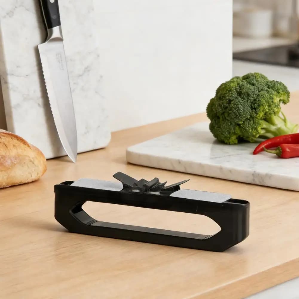 Oil-Free Sharpeners, Set of 2 Multipurpose Cutters, Water-Cutting Tool Easy to Use for Kitchen Blades