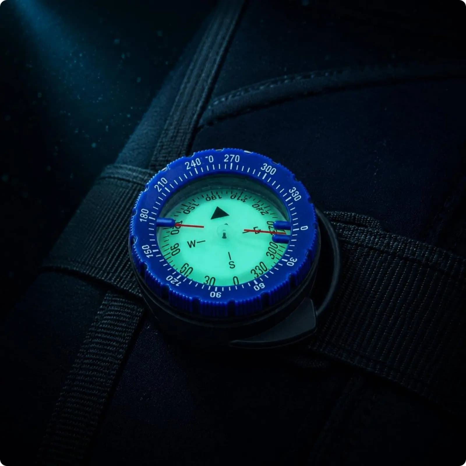 Hose Mount Compass Liquid Filled Dive Compass Direction Locator Night Use Marine Gear High Precision for Divers