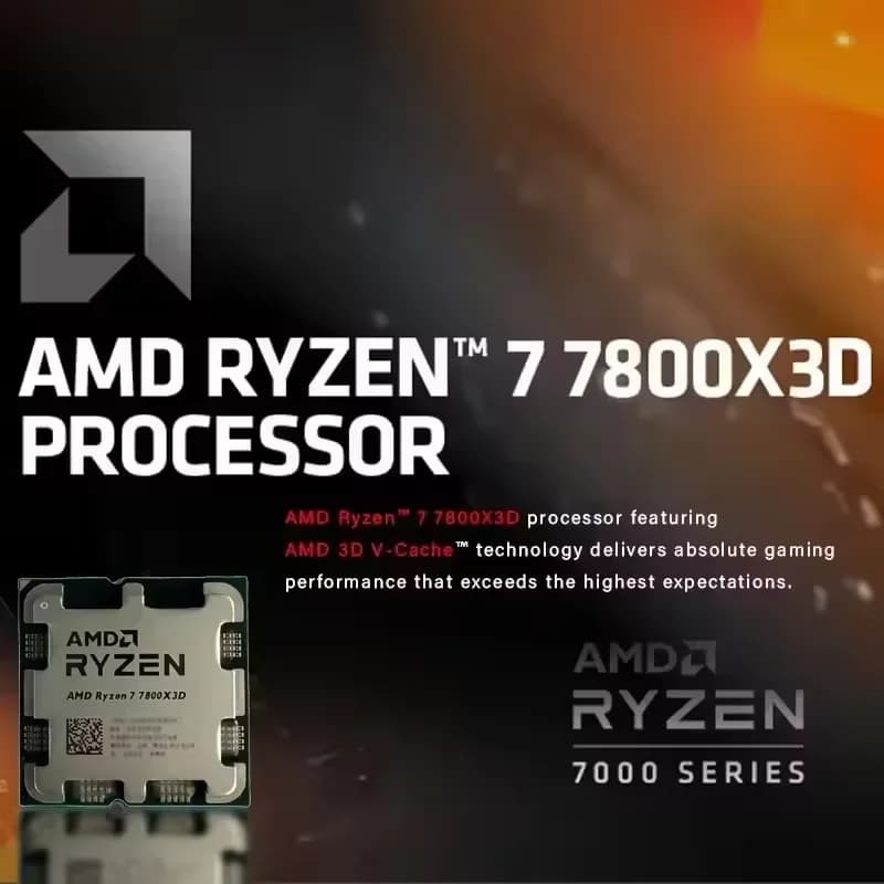 AMD R7 5800X3D Ryzen 5000 Series Ryzen 7 Gaming Processor New 5 GHz 8-Core 16-Thread CPU Processor DDR4 96 MB 105W Loose Pie