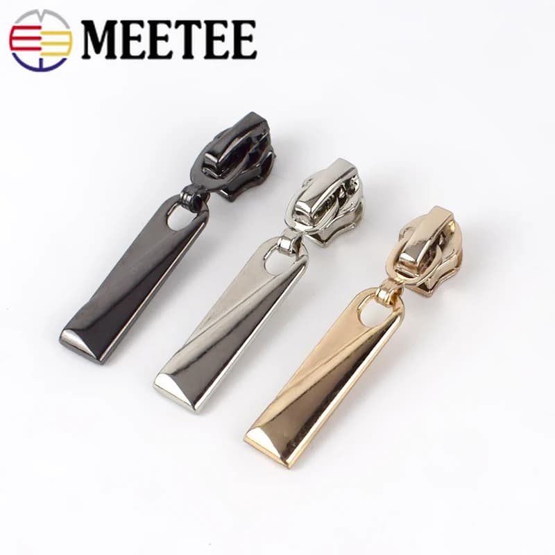 10/20 pezzi 5 # Cursori con cerniera per cerniere in resina/nylon/metallo Vestiti fai da te Giacca Cappotto Bagagli Kit di riparazione testa con cerniera Accessori per cucire